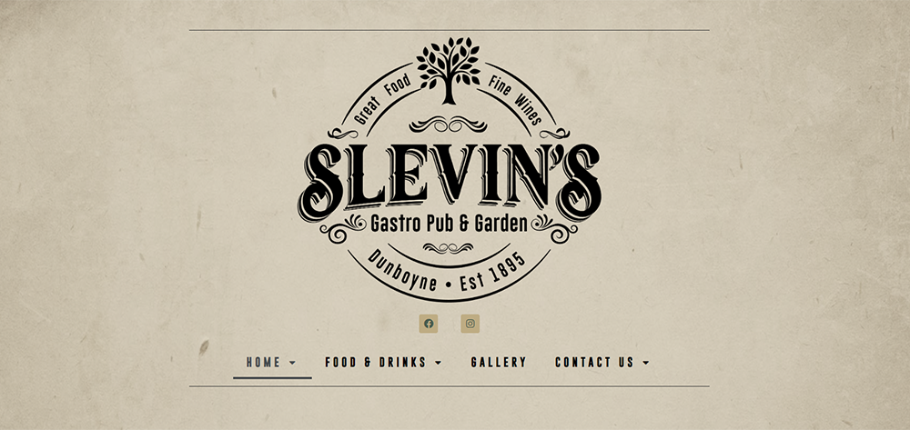 Website image of Slevin's Pub Dunboyne Website homepage